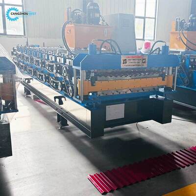 Mesin roll forming dua lapis untuk panel atap dan dinding Mesin Pembentuk Baja Warna Dua Lapis Multifungsi