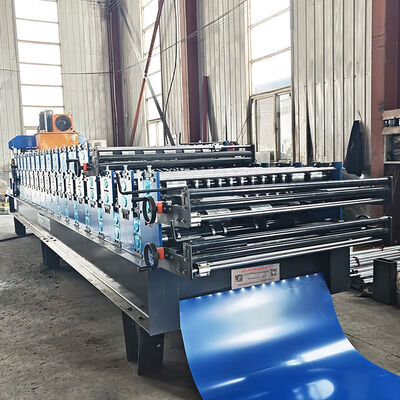 Mesin Roll Forming Terintegrasi Dek Ganda dan Lapisan Tunggal 3-in-1