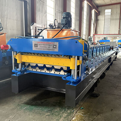 Afrika Selatan&Zimbabwe Popular Steel Profile High Rib&Gorrugated Double Layer Roofing Sheet Roll Forming Machine