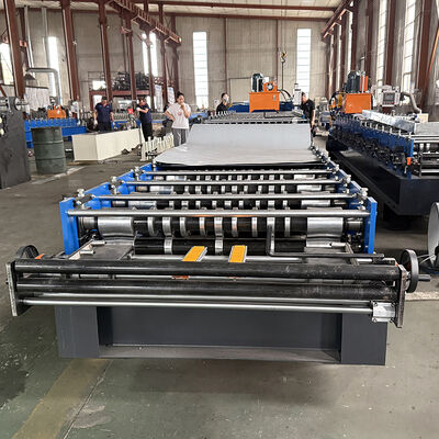 Afrika Selatan&Zimbabwe Popular Steel Profile High Rib&Gorrugated Double Layer Roofing Sheet Roll Forming Machine