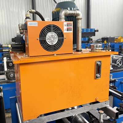 PLC Control Mold Cutting Square Shape Rain Gutter Downspout Roll Forming Machine