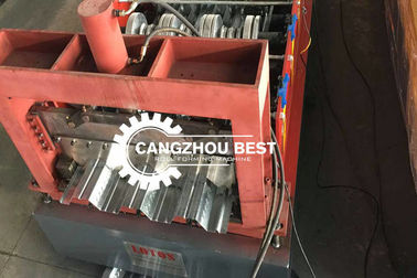 Lebar Koil 1250mm Metal Steel Galvanized Floor Decking Sheet Making Roll Forming Machine