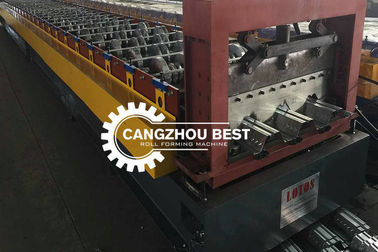 Lebar Koil 1250mm Metal Steel Galvanized Floor Decking Sheet Making Roll Forming Machine