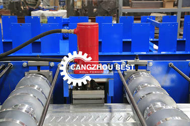 Otomatis Memotong Bangunan Profil Baja Decking Lembar Lantai Roll Forming Mesin