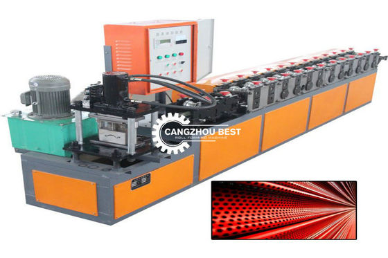 Sistem Hidrolik Cut  PLC Mesin Pembentuk Pintu Shutter 0.6mm