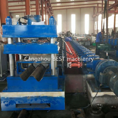 Baja 10m / Min Purlin Roll Forming Machine Highway Guardrail Production